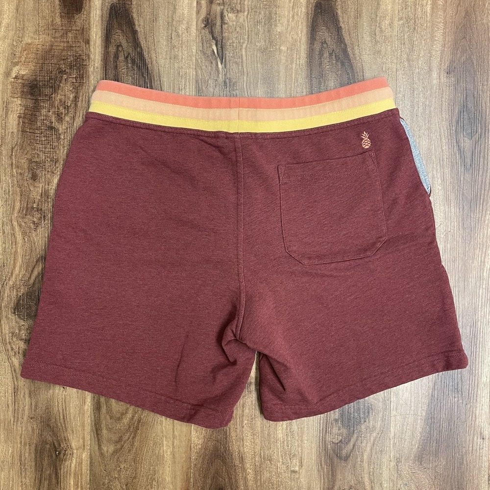 Chubbies Mens Lounge Shorts Size Large Red Sweat Shorts 7" Inseam Drawstring - Picture 2 of 6